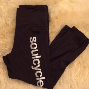 Soulcycle x lululemon leggings in deep plum